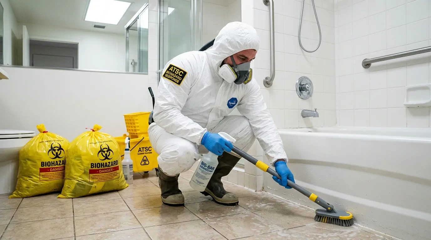 Decontamination equipment deployed for Blood Cleanup in Saint Peter